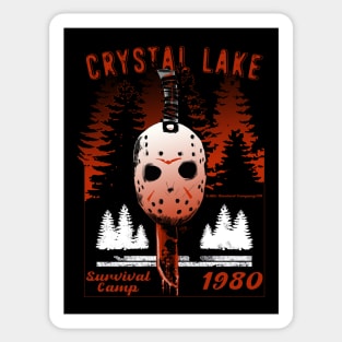 CRYSTAL LAKE SURVIVAL CAMP Sticker